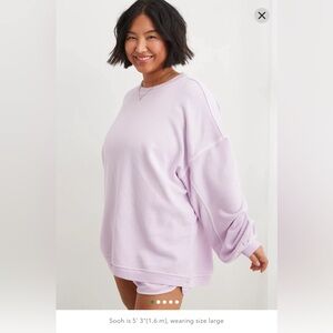 Lavender Aerie Crewneck Sweater